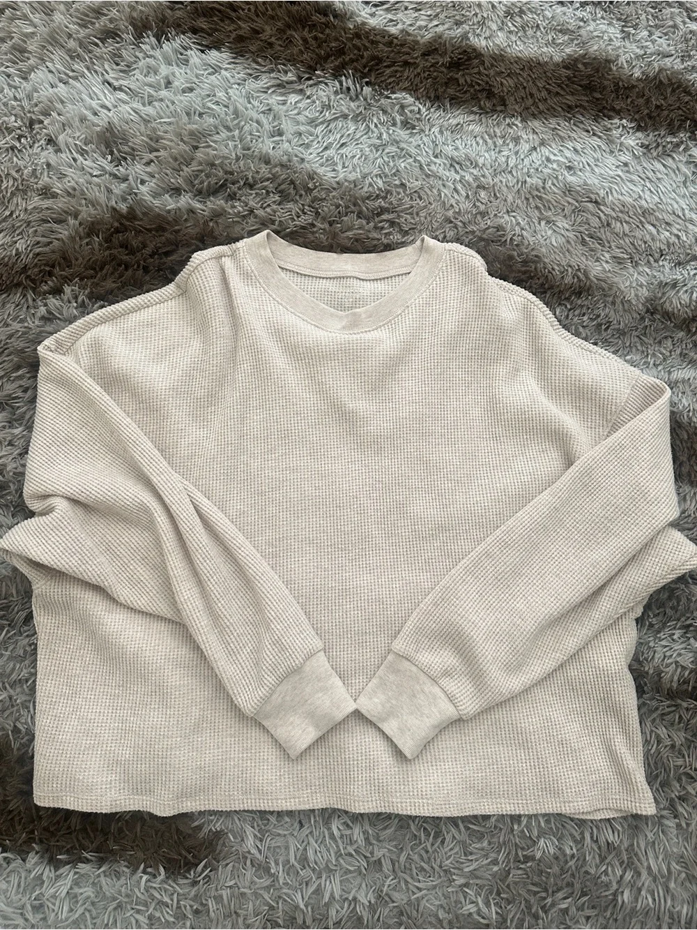 Abercrombie & Fitch Waffle-Knit Sweater - S/M